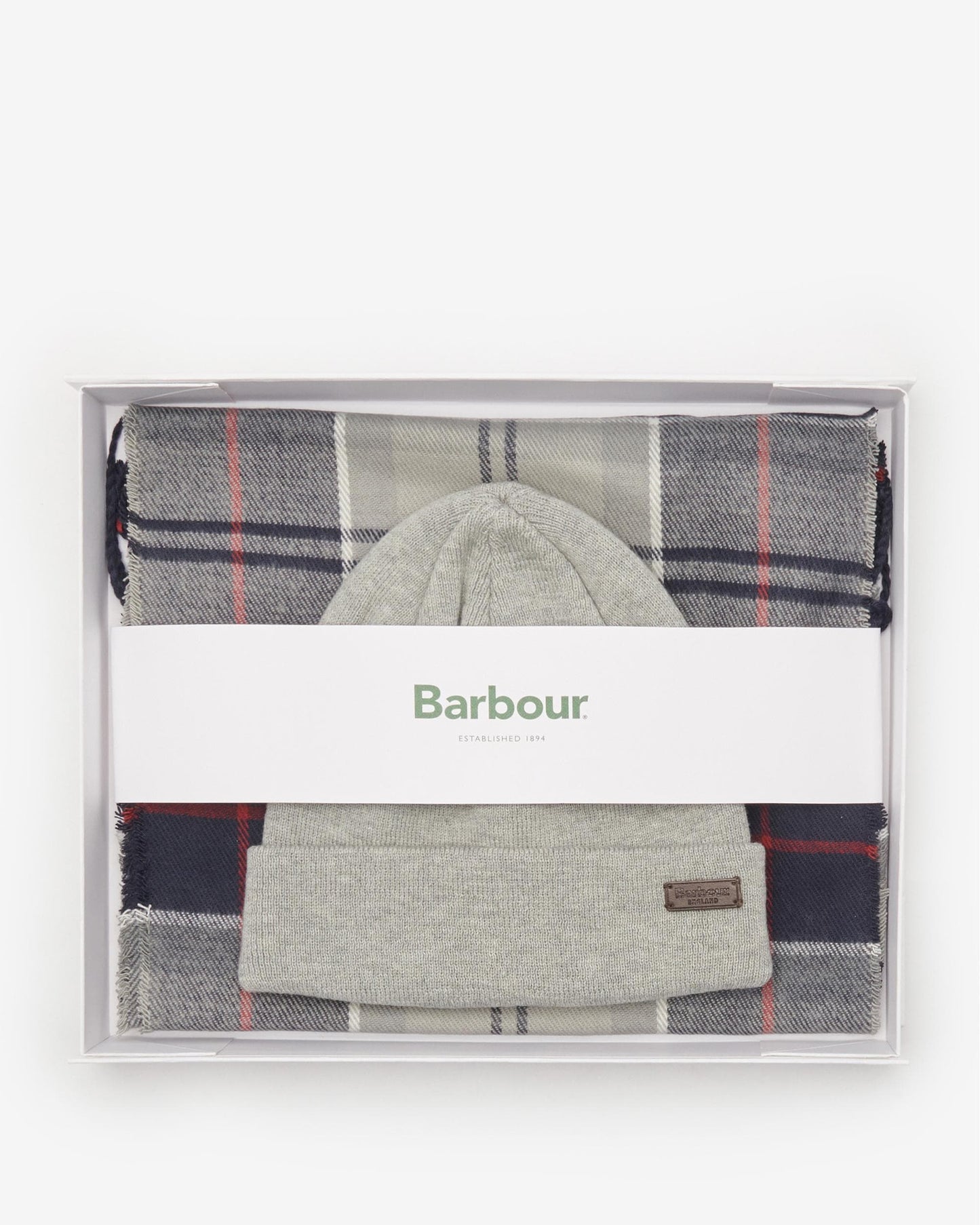 Barbour Mens Swinton Beanie & Galingale Scarf Gift Set
