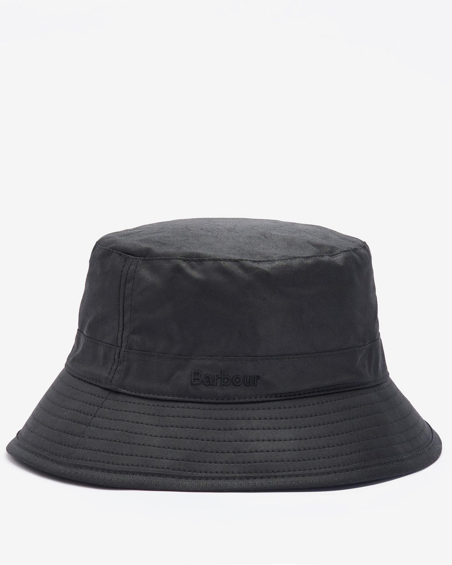 Barbour Mens Wax Bucket Hat - Black