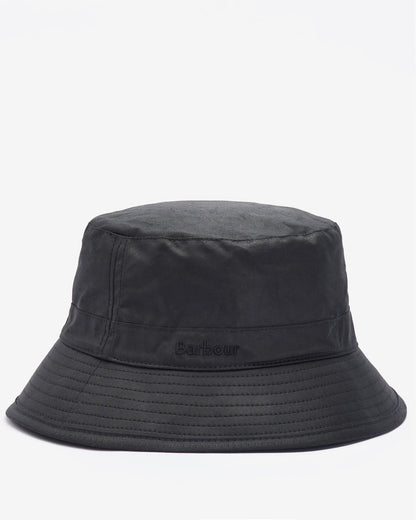 Barbour Mens Wax Bucket Hat - Black