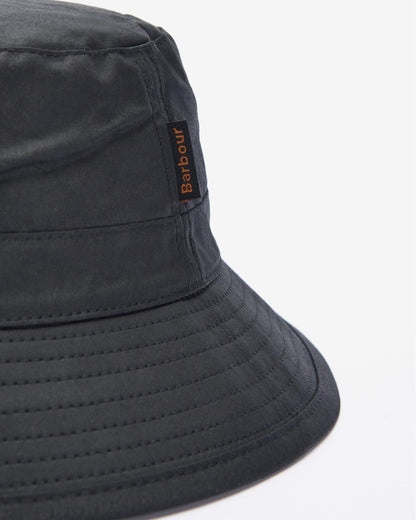 Barbour Mens Wax Bucket Hat - Black