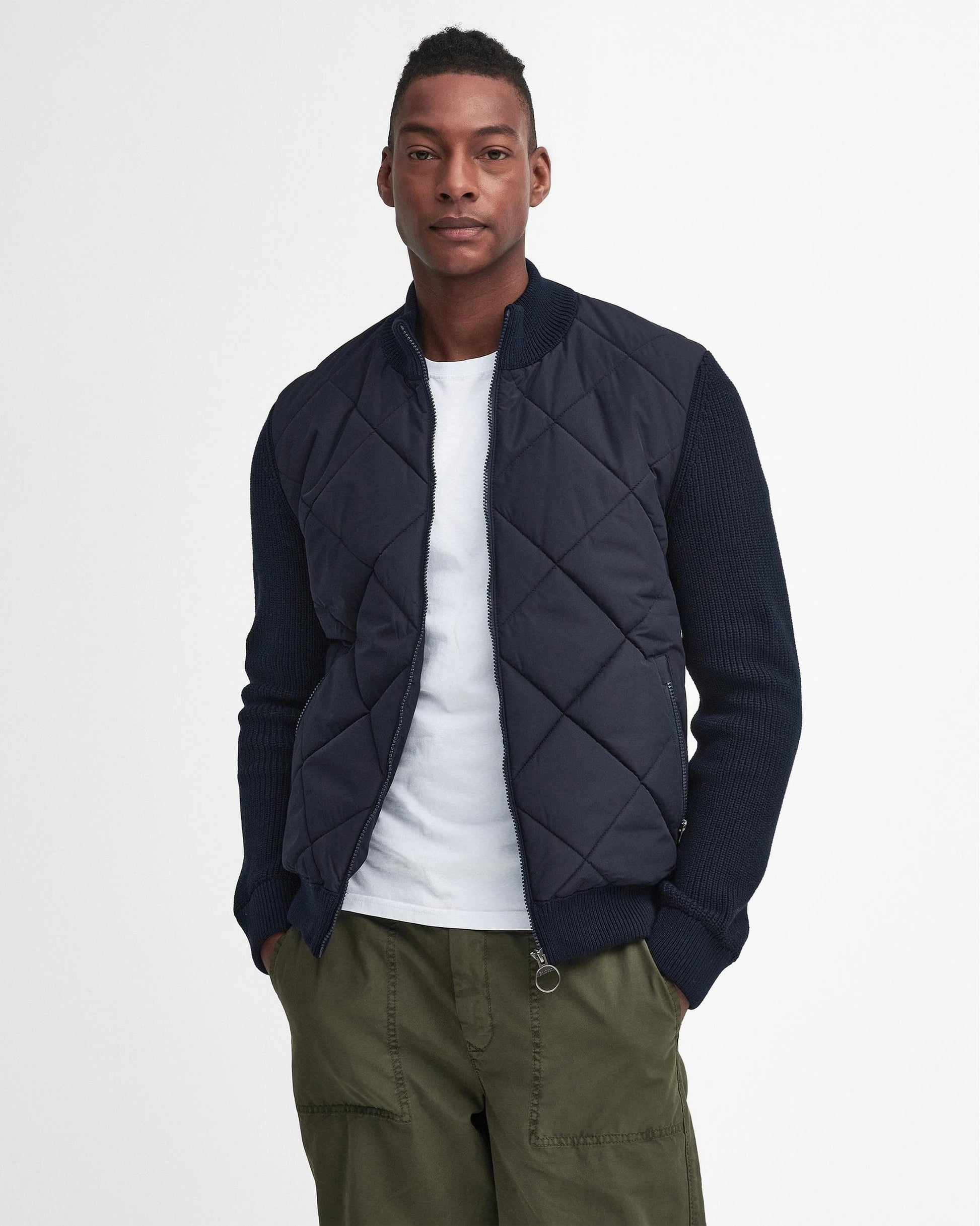 Barbour Barbour Newland Mens Zip Through Knitted Jumper