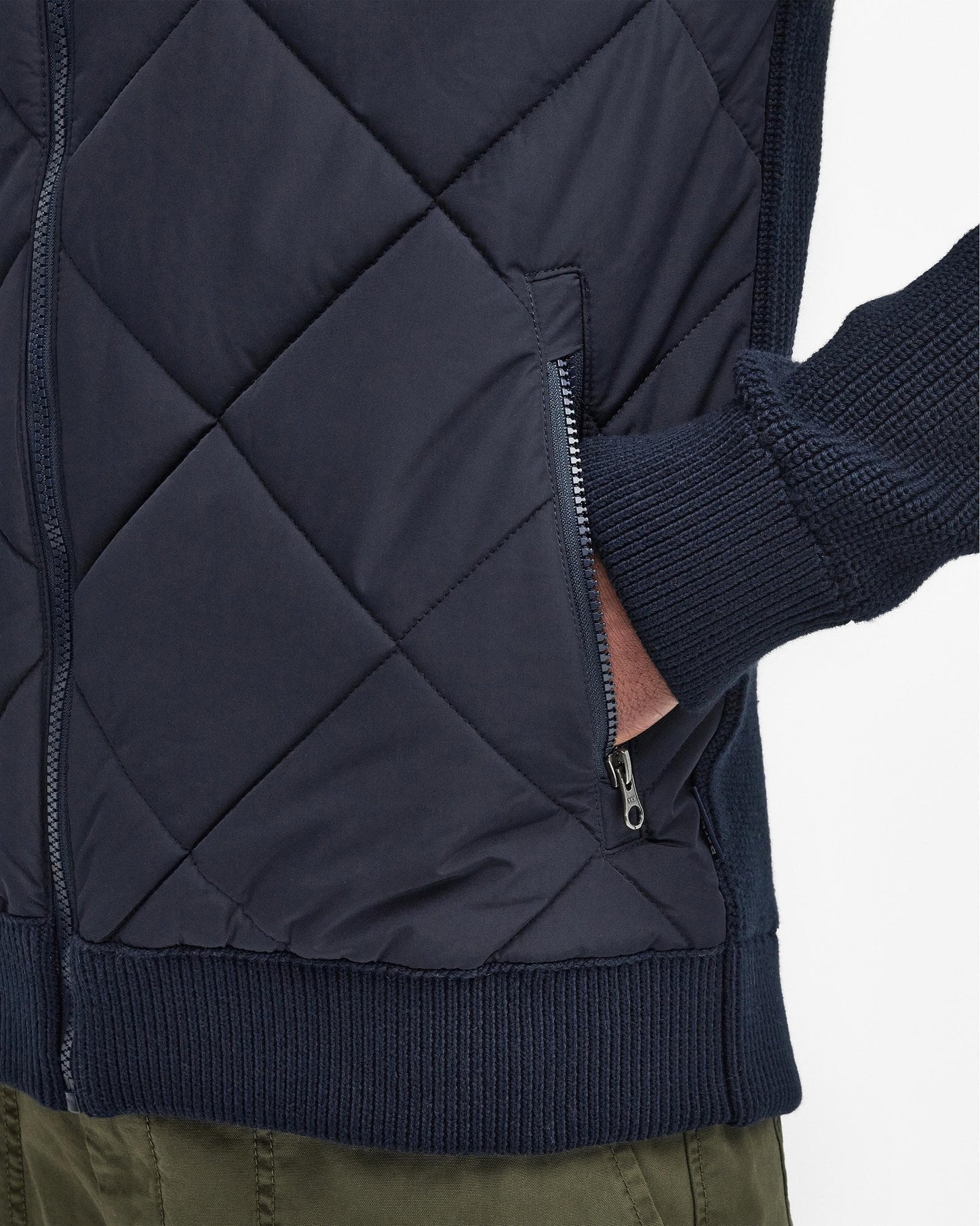 Barbour Barbour Newland Mens Zip Through Knitted Jumper