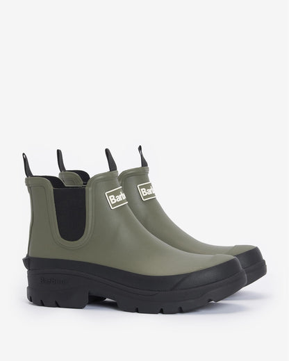 Barbour Nimbus Womens Chelsea Wellies - Faded Olive/Black