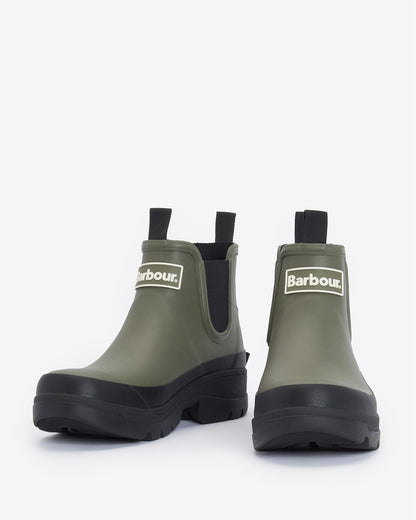 Barbour Nimbus Womens Chelsea Wellies - Faded Olive/Black