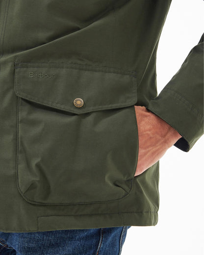 Barbour Ogston Mens Waterproof Jacket - Olive