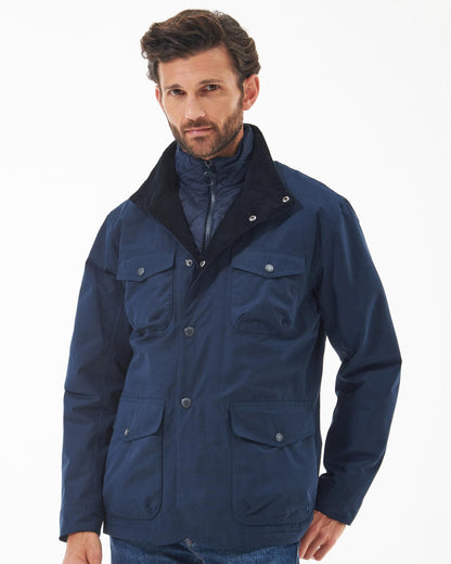 Barbour Ogston Mens Waterproof Jacket - Navy - CHO - Designer Mens Coats & Jackets