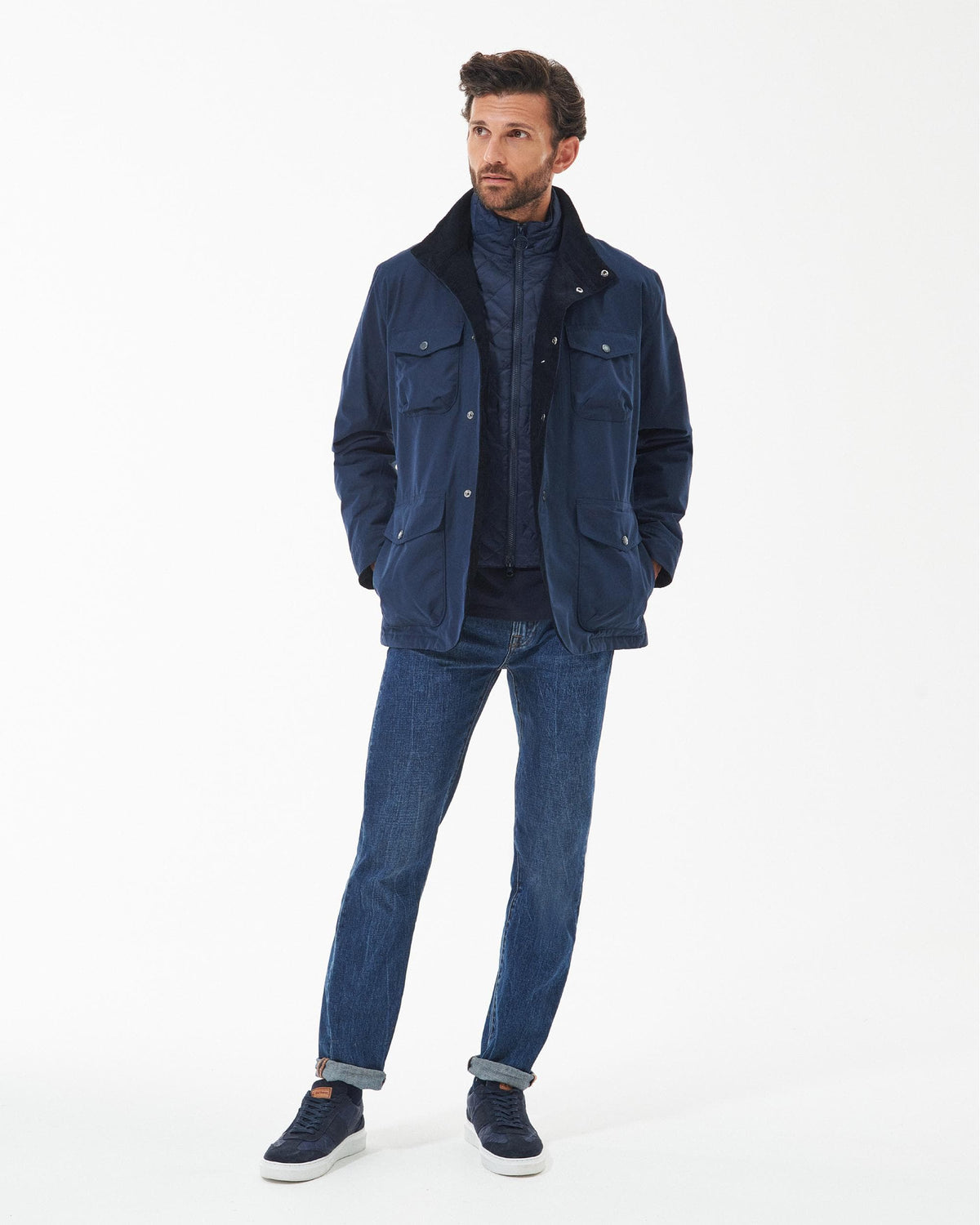 Barbour Ogston Mens Waterproof Jacket - Navy - CHO - Designer Mens Coats & Jackets
