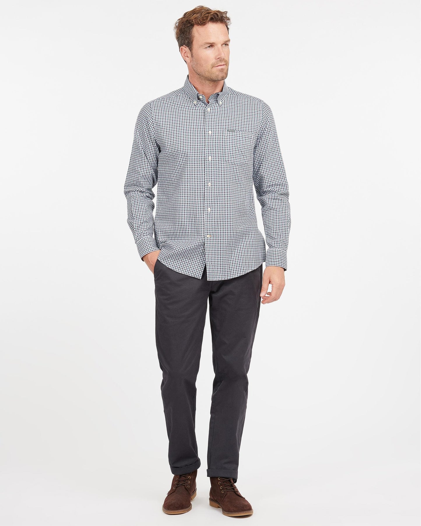 Barbour Padshaw Tailored Mens Shirt - Green