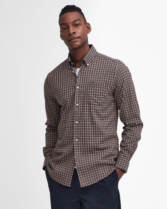 Barbour Padshaw Tailored Mens Shirt - Navy