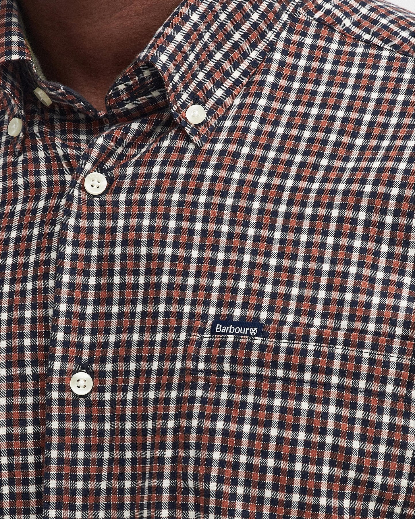 Barbour Padshaw Tailored Mens Shirt - Navy