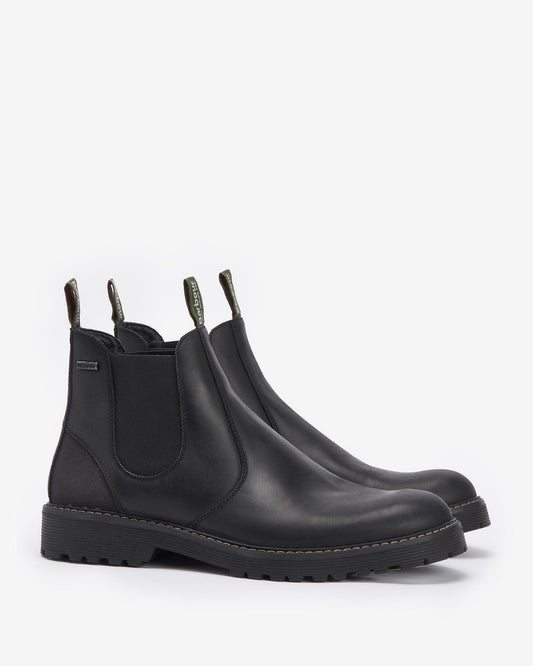 Barbour Patton Mens Chelsea Boots - Black