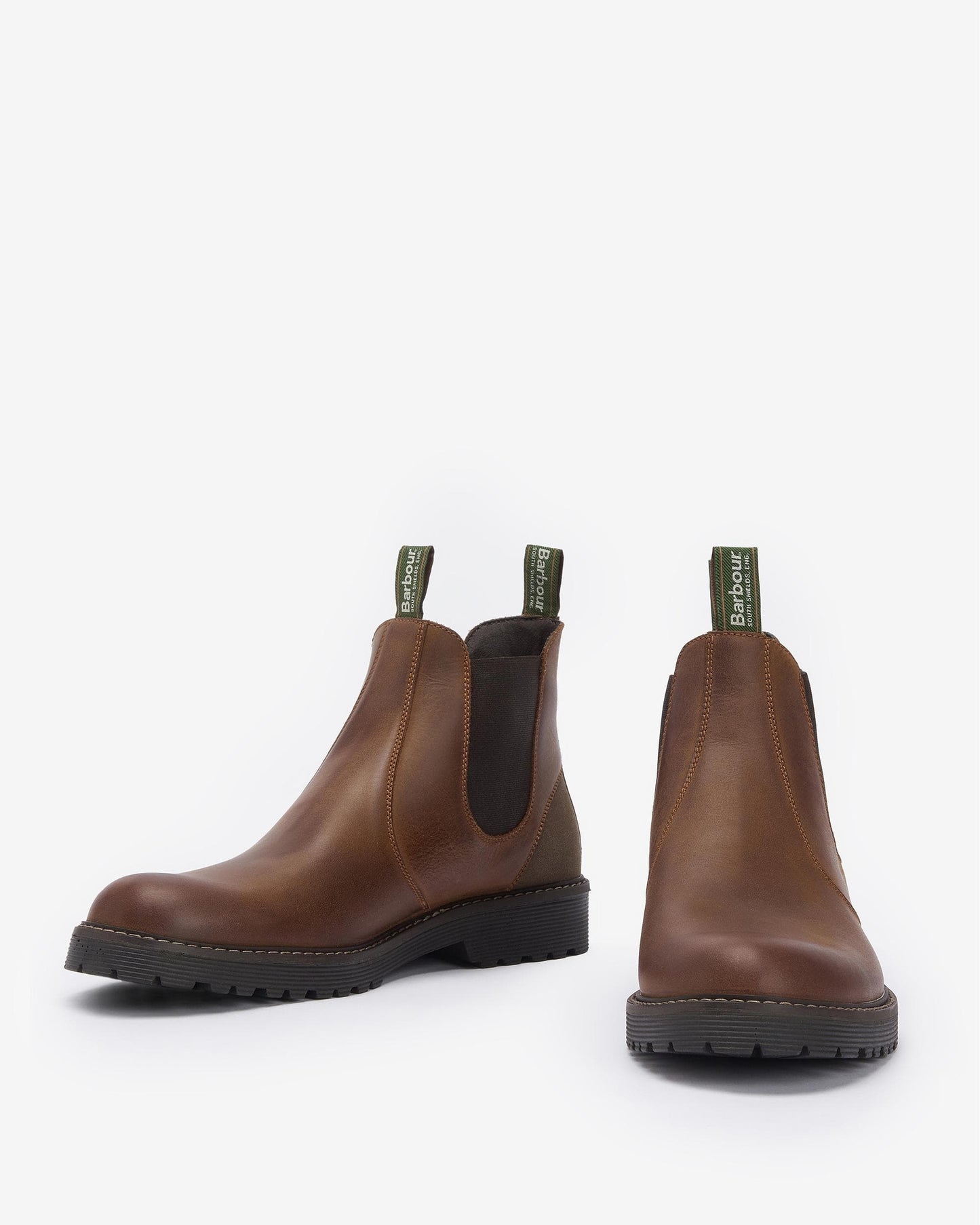 Barbour Patton Mens Chelsea Boots - Teak