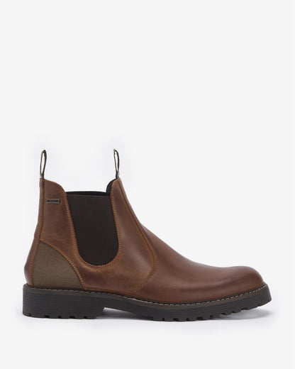 Barbour Patton Mens Chelsea Boots - Teak