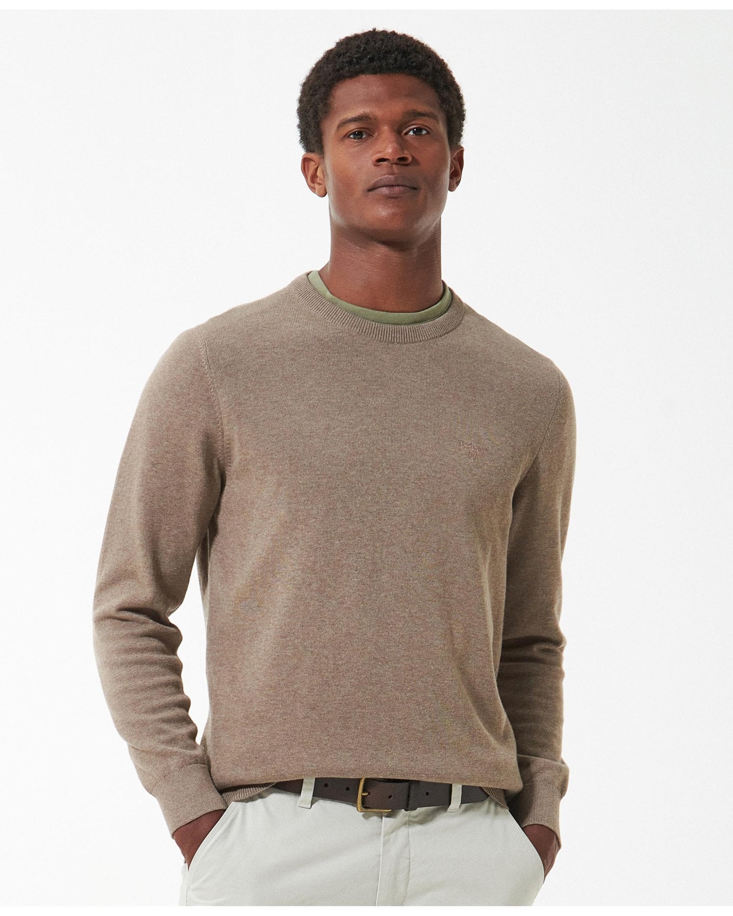 Barbour Pima Cotton Mens Crew Sweatshirt