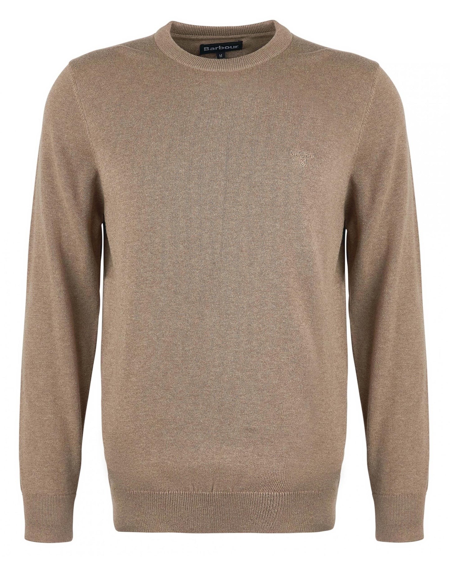 Barbour Pima Cotton Mens Crew Sweatshirt - Military Brown