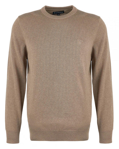 Barbour Pima Cotton Mens Crew Sweatshirt - Military Brown