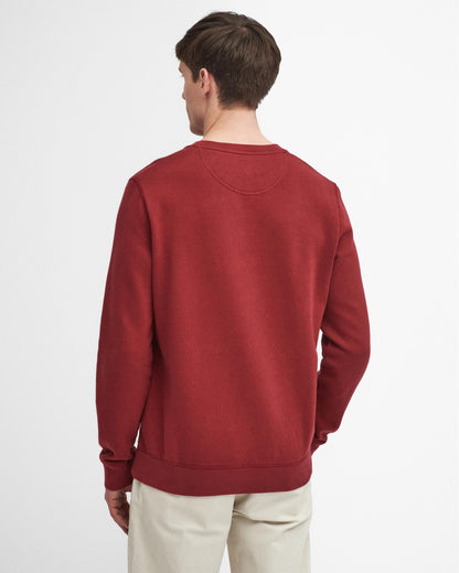 Barbour Prep Logo Crew Mens Sweatshirt - Highland Red