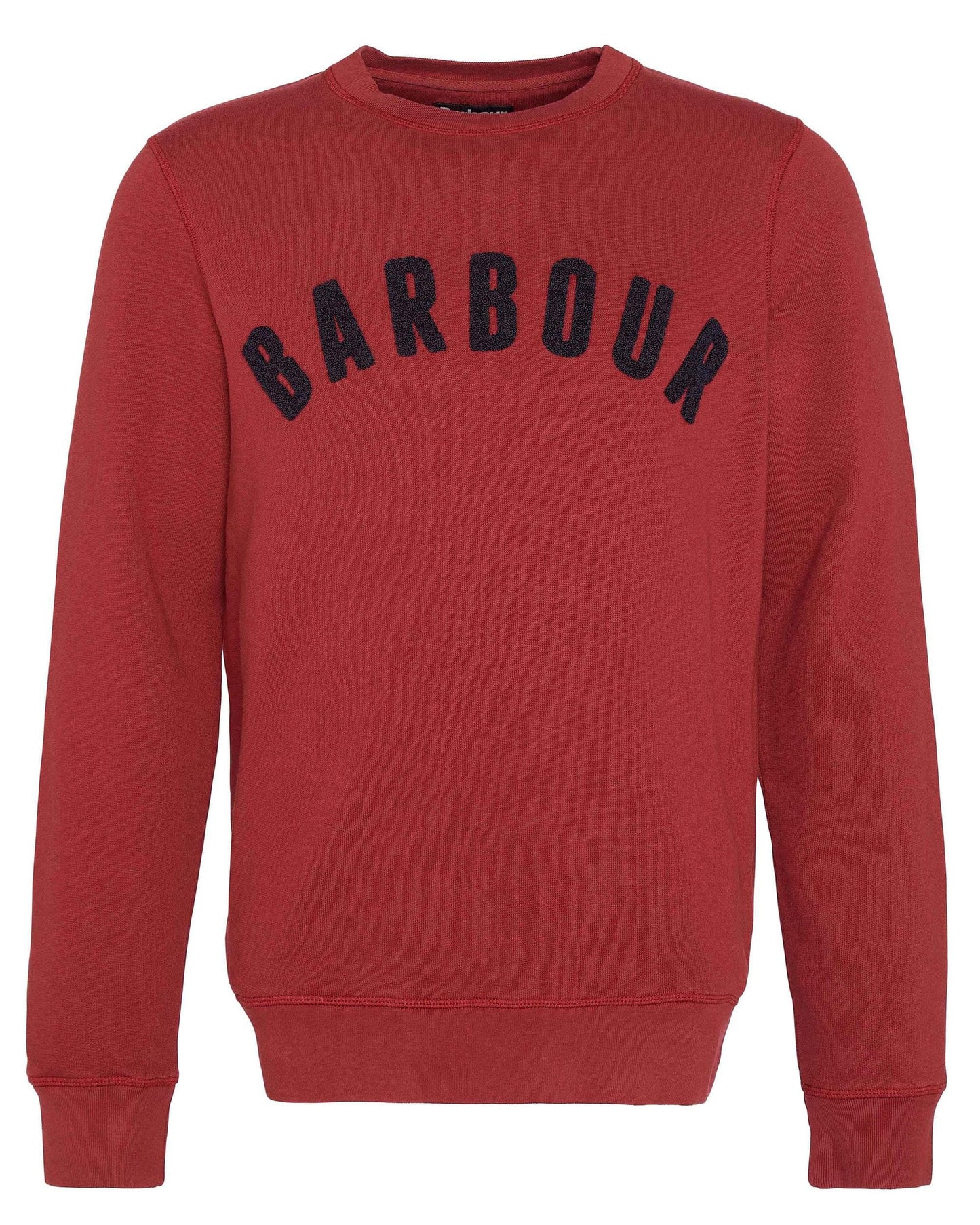 Barbour Prep Logo Crew Mens Sweatshirt - Highland Red