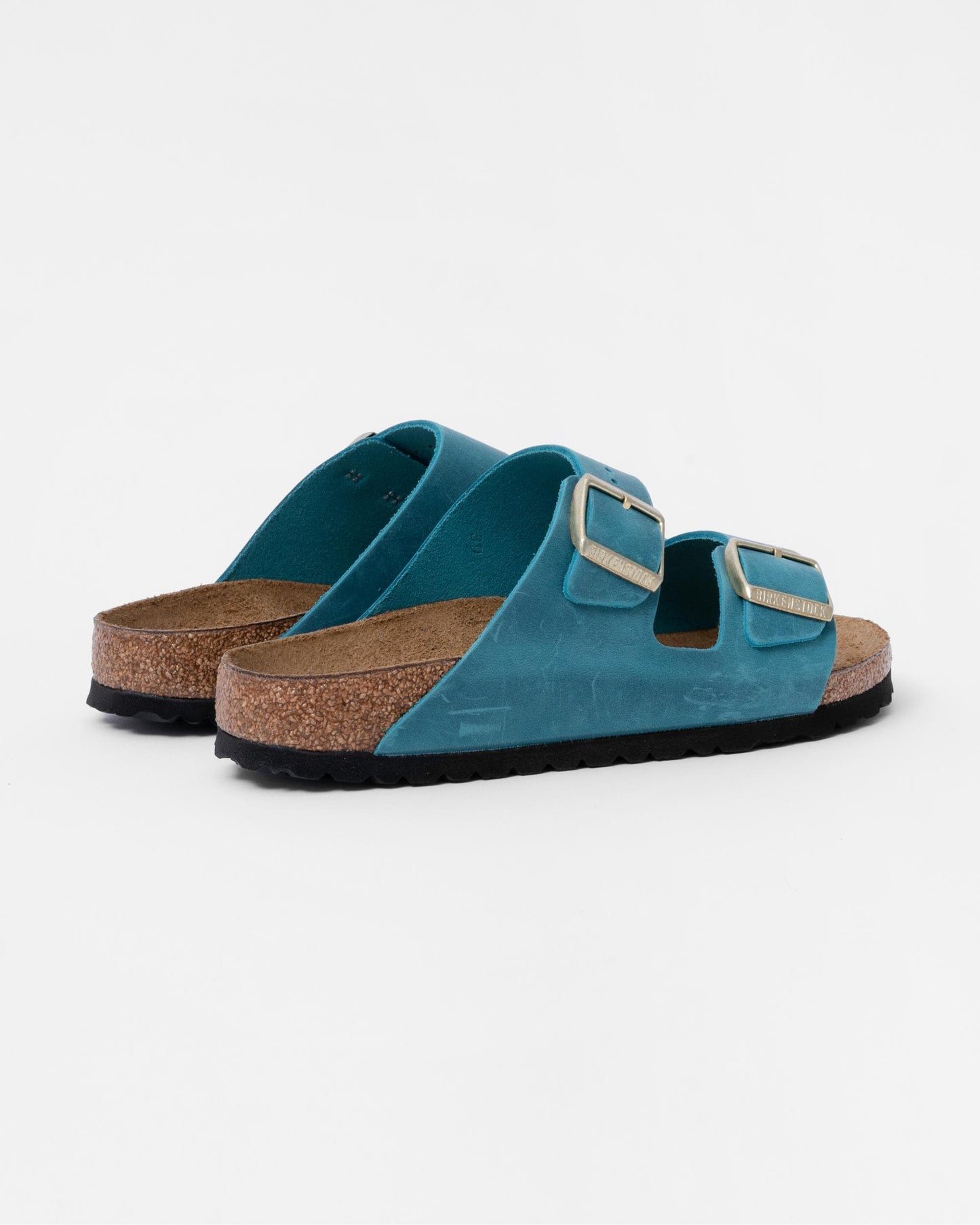 Birkenstock Arizona Oiled Nubuck Leather Womens Sandals - Biscay Bay