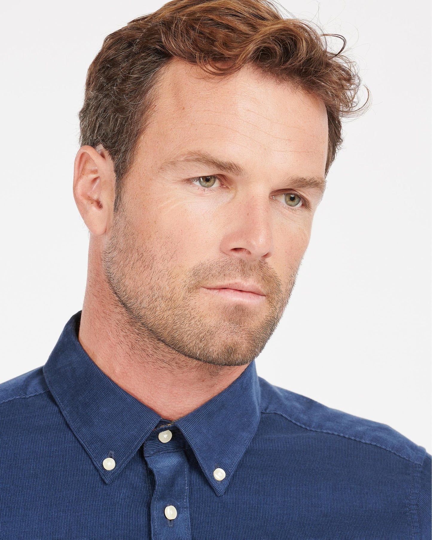 Barbour Ramsey Tailored Mens Shirt - Dark Denim