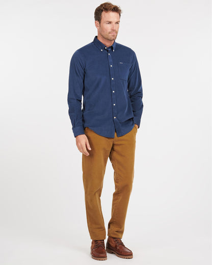 Barbour Ramsey Tailored Mens Shirt - Dark Denim