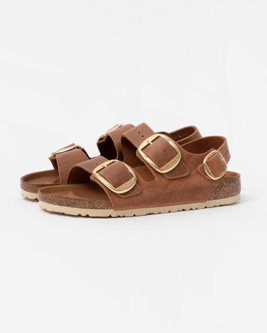 Birkenstock Milano Big Buckle Womens Oiled Leather Sandals