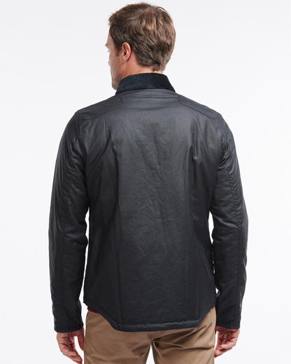 Barbour Reelin Mens Wax Jacket - Navy