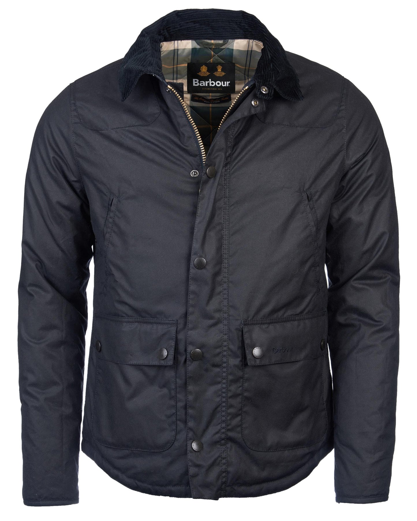 Barbour Reelin Mens Wax Jacket - Navy