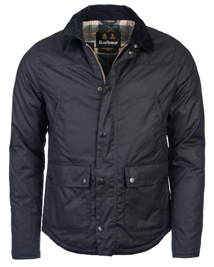 Barbour Reelin Mens Wax Jacket - Navy