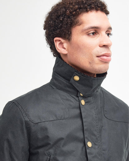 Barbour Reelin Mens Wax Jacket - Sage