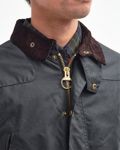 Barbour Reelin Mens Wax Jacket - Sage