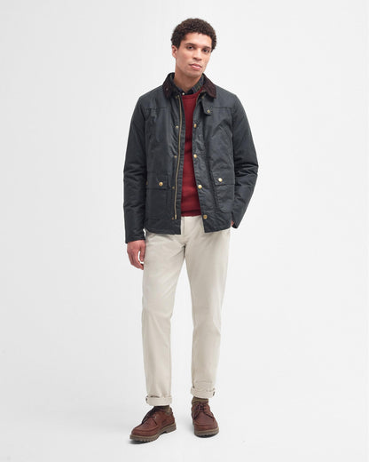 Barbour Reelin Mens Wax Jacket - Sage