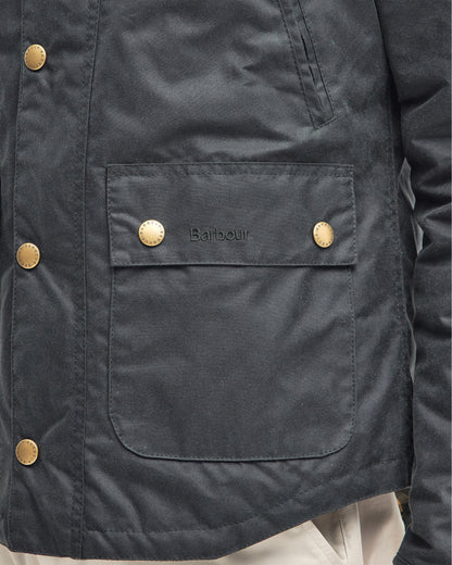 Barbour Reelin Mens Wax Jacket - Sage