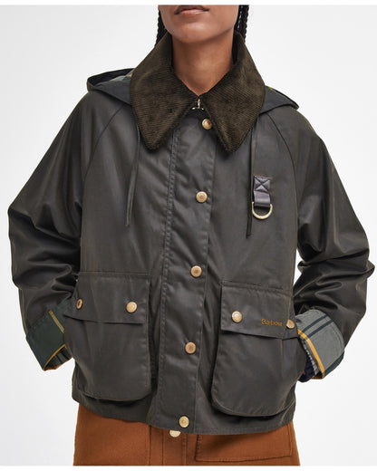 Barbour Reighton Womens Wax Jacket - Olive/Ancient