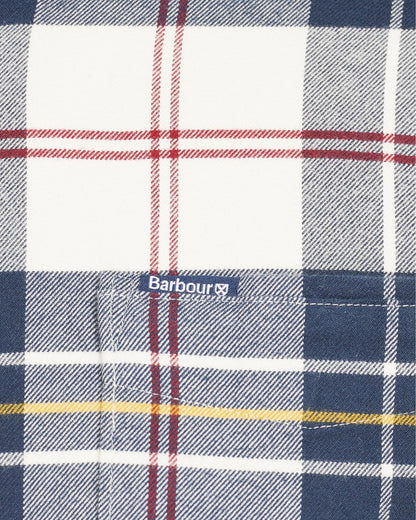 Barbour Ronan Tailored Check Mens Shirt - Ecru