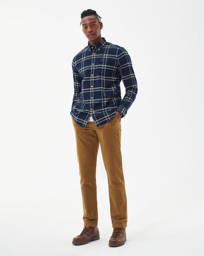 Barbour Ronan Tailored Check Mens Shirt - Inky Blue