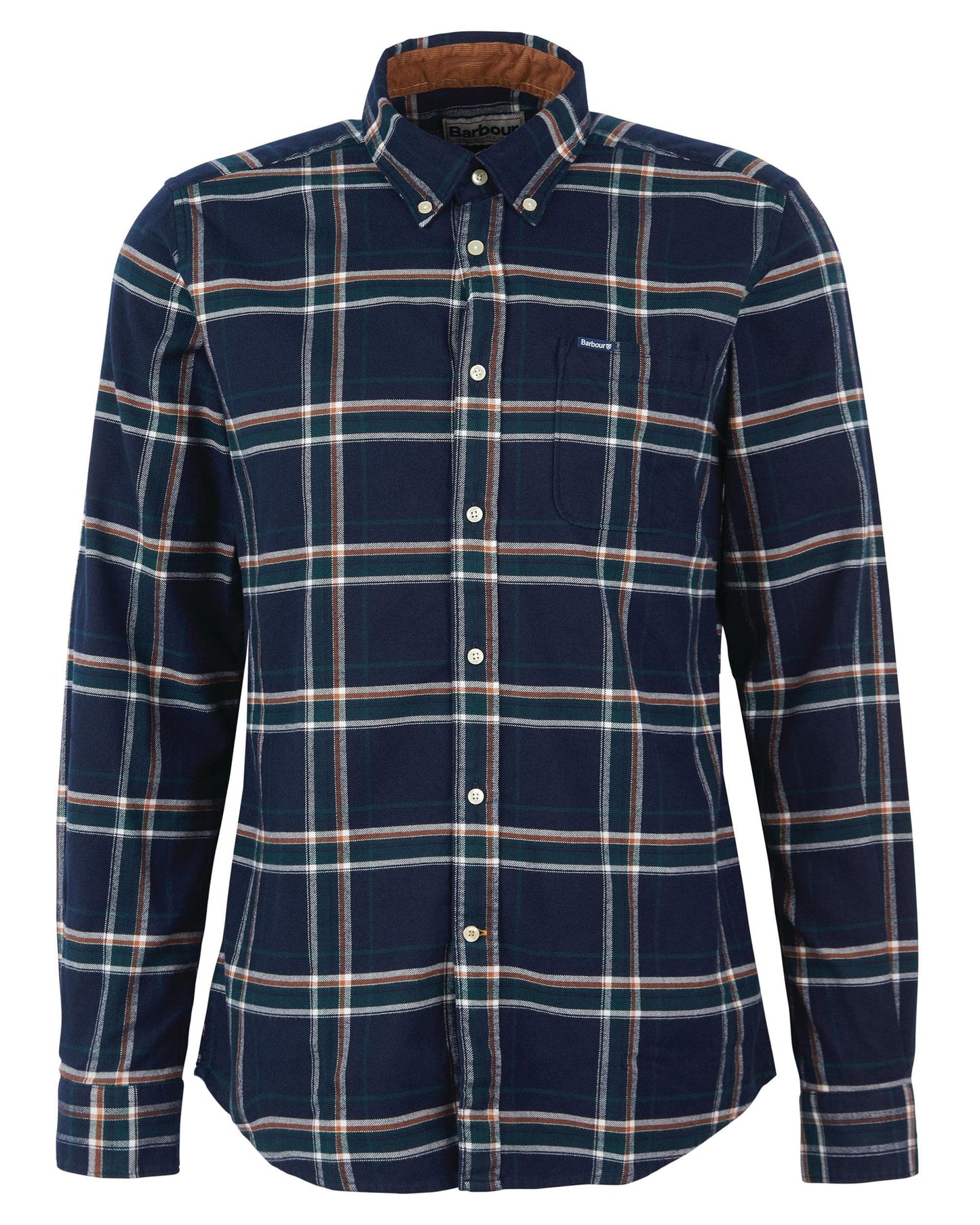 Barbour Ronan Tailored Check Mens Shirt - Inky Blue
