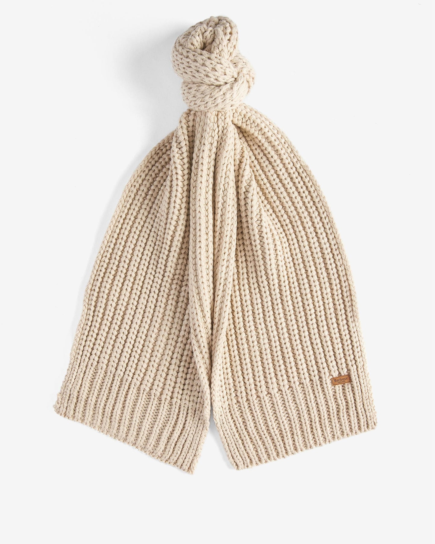 Barbour Saltburn Beanie & Scarf Gift Set - Pearl