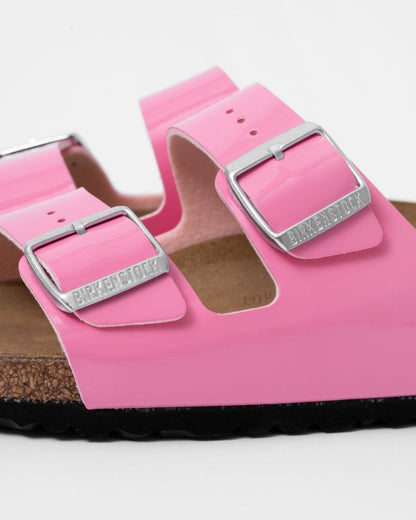 Birkenstock Arizona Birko-Flor Patent Womens Sandals - Pink