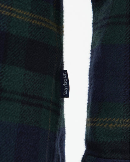 Barbour Snowcap Mens Tailored Long Sleeve Checked Shirt - Navy