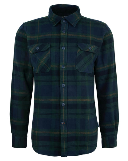 Barbour Snowcap Mens Tailored Long Sleeve Checked Shirt - Navy
