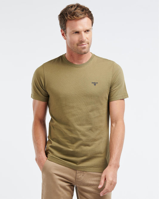 Barbour Sports Mens T-Shirt - Mid Olive