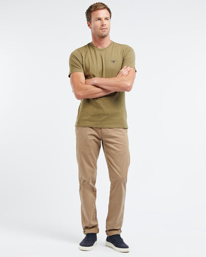 Barbour Sports Mens T-Shirt - Mid Olive