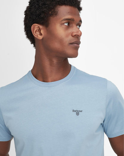 Barbour Sports Mens T-Shirt - Cool Blue
