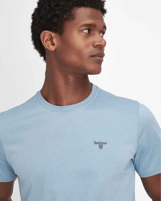 Barbour Sports Mens T-Shirt - Cool Blue