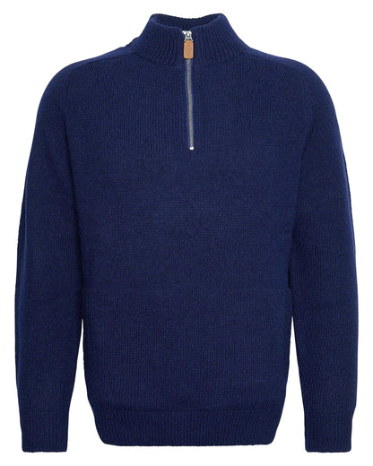 Barbour Talder Mens Half Zip Knitted Jumper - Navy