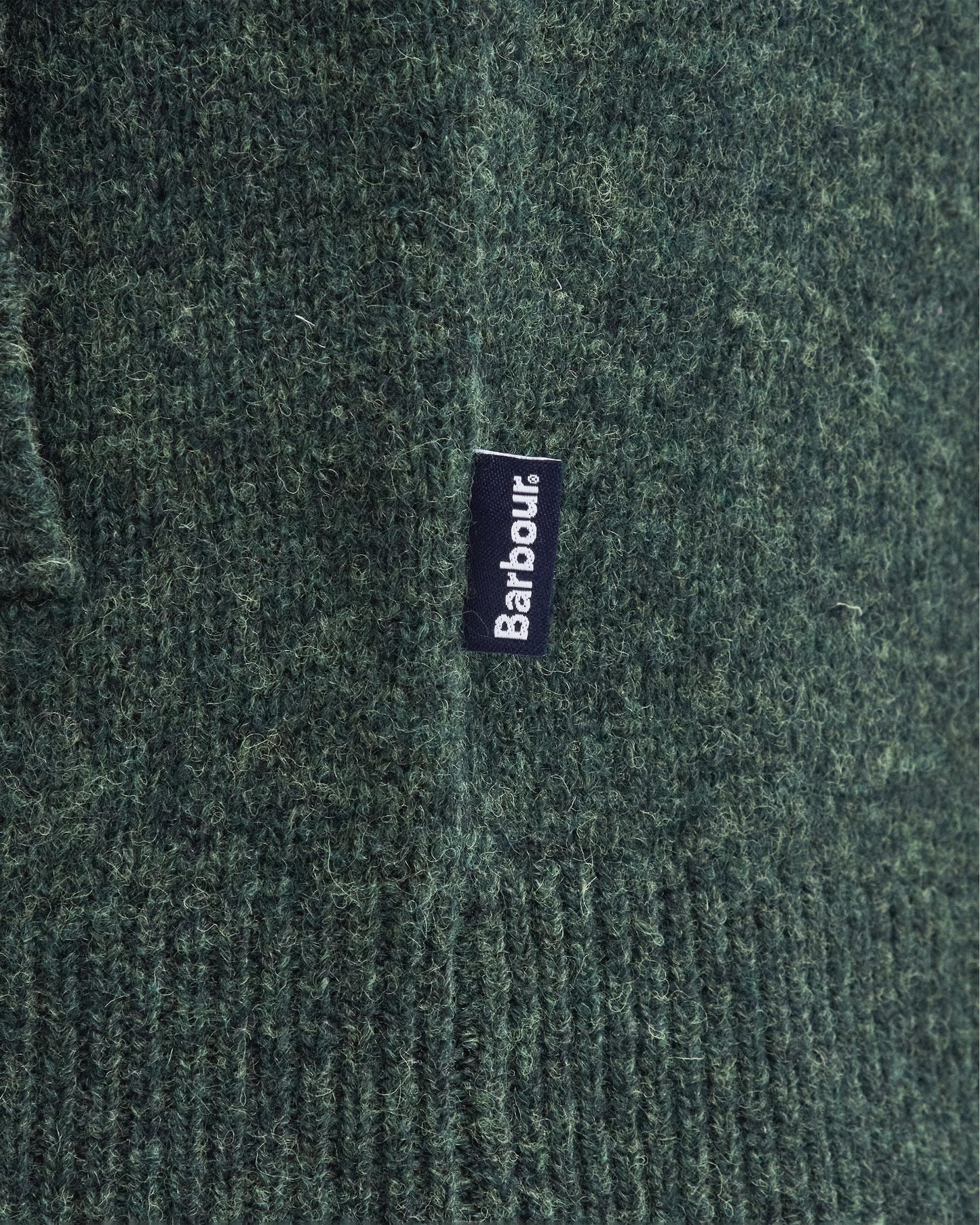 Barbour Talder Mens Half Zip Knitted Jumper - Seaweed