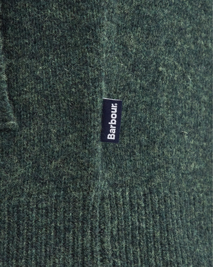 Barbour Talder Mens Half Zip Knitted Jumper - Seaweed