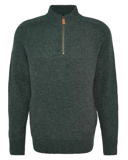 Barbour Talder Mens Half Zip Knitted Jumper - Seaweed