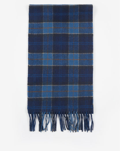 Barbour Tartan Unisex Lambswool Scarf - Midnight